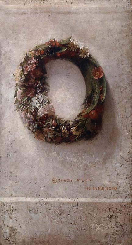 John La Farge Wreath of Flowers china oil painting image